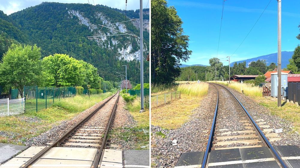 Annecy -Débroussaillage manuel sur passage à niveau
